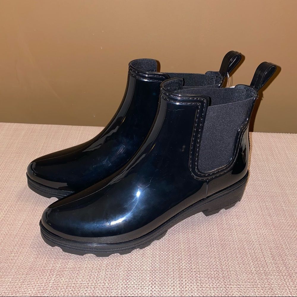 Lucky Brand Women’s Size 10 Black Chelsea Rainboots Rubber Brand New